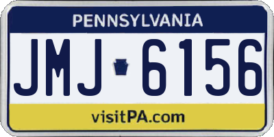 PA license plate JMJ6156