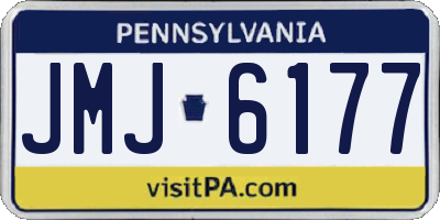 PA license plate JMJ6177