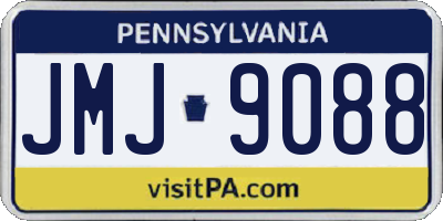 PA license plate JMJ9088