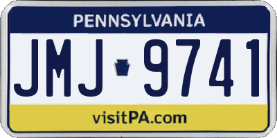 PA license plate JMJ9741