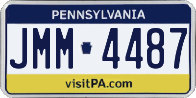 PA license plate JMM4487