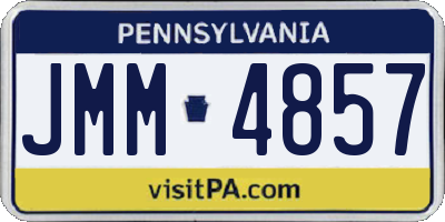 PA license plate JMM4857