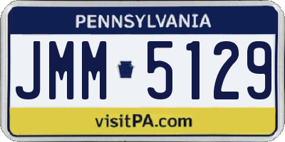 PA license plate JMM5129