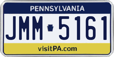 PA license plate JMM5161