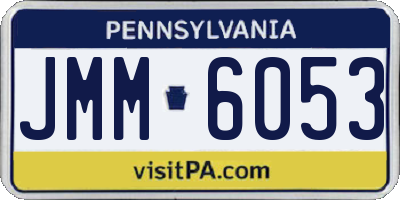 PA license plate JMM6053