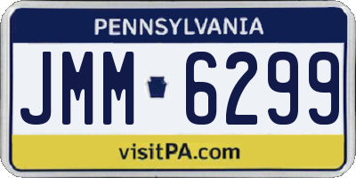 PA license plate JMM6299