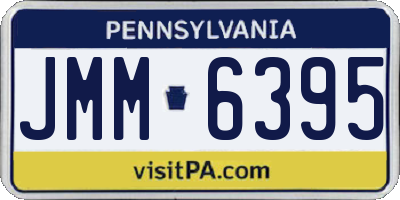 PA license plate JMM6395