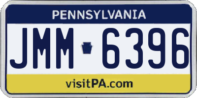 PA license plate JMM6396