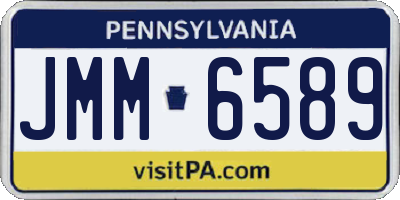 PA license plate JMM6589