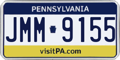 PA license plate JMM9155