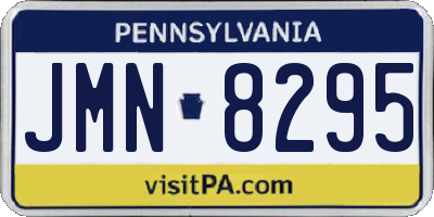 PA license plate JMN8295