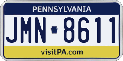 PA license plate JMN8611