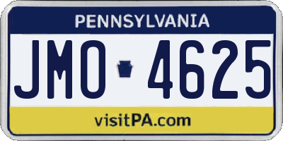 PA license plate JMO4625