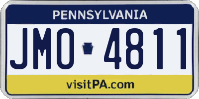 PA license plate JMO4811