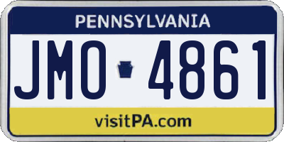 PA license plate JMO4861