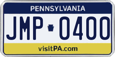 PA license plate JMP0400