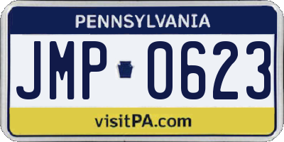 PA license plate JMP0623