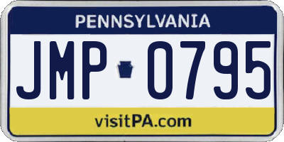 PA license plate JMP0795
