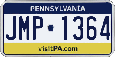 PA license plate JMP1364
