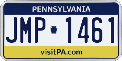 PA license plate JMP1461