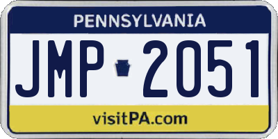 PA license plate JMP2051
