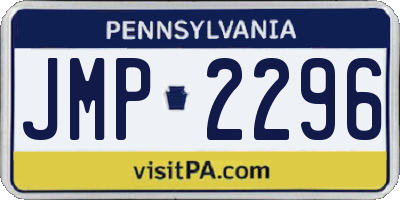 PA license plate JMP2296