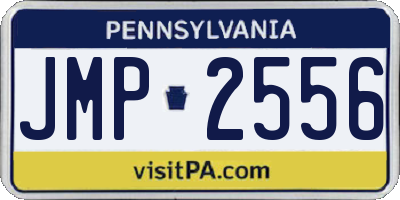 PA license plate JMP2556