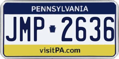 PA license plate JMP2636