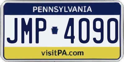 PA license plate JMP4090