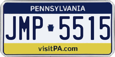 PA license plate JMP5515