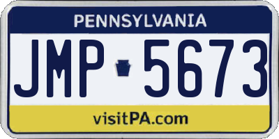 PA license plate JMP5673