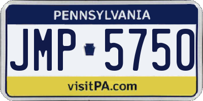 PA license plate JMP5750