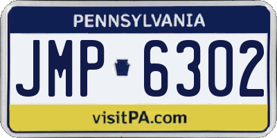 PA license plate JMP6302