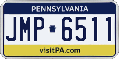 PA license plate JMP6511