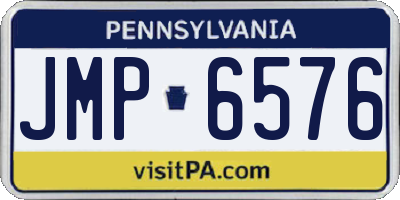 PA license plate JMP6576