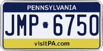 PA license plate JMP6750