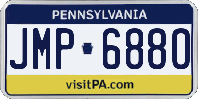 PA license plate JMP6880