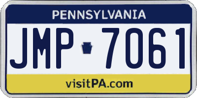 PA license plate JMP7061