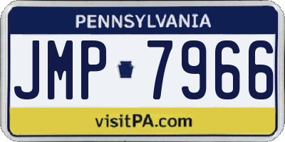 PA license plate JMP7966