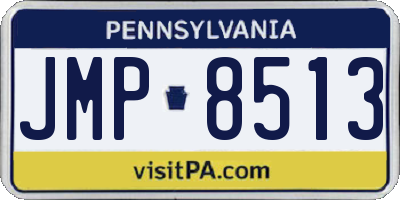 PA license plate JMP8513
