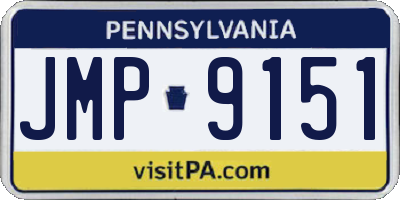 PA license plate JMP9151