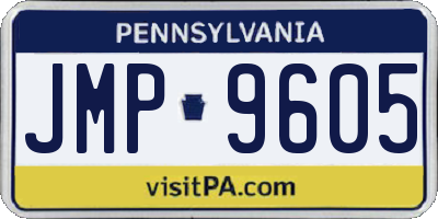 PA license plate JMP9605