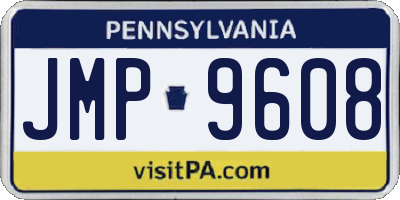 PA license plate JMP9608