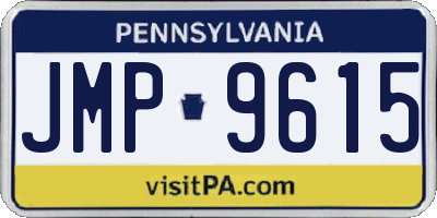 PA license plate JMP9615