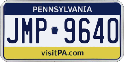 PA license plate JMP9640