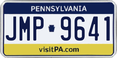 PA license plate JMP9641