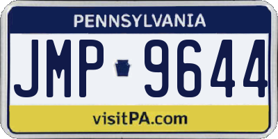 PA license plate JMP9644