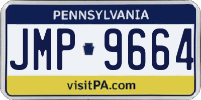 PA license plate JMP9664