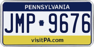PA license plate JMP9676