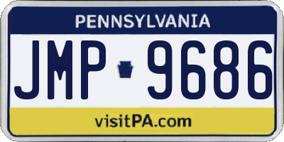 PA license plate JMP9686